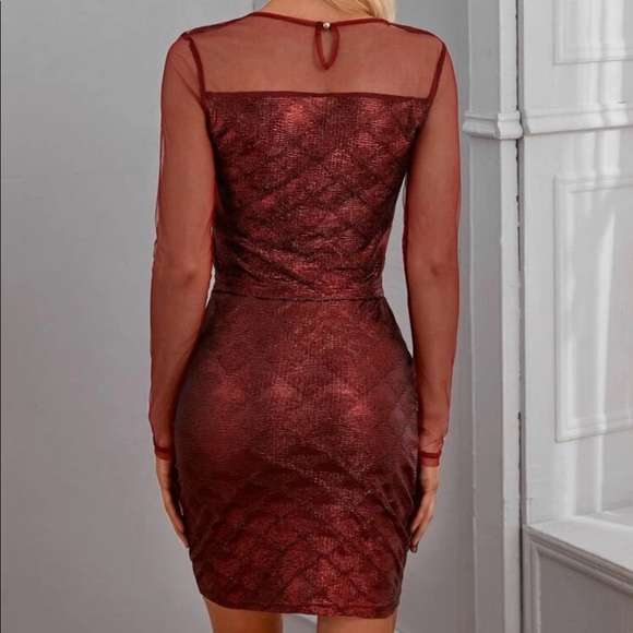 Red Long Sleeve Two Piece Set - Picture 8 of 8